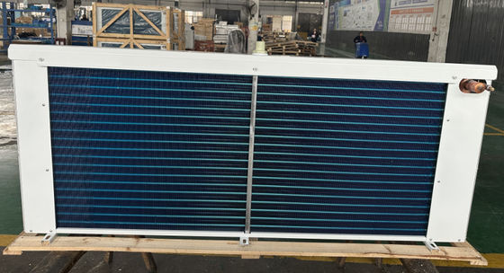 Peralatan Pendingin Penukar Panas Ruang Dingin Air Cooler Kumparan Evaporator Sirip Biru